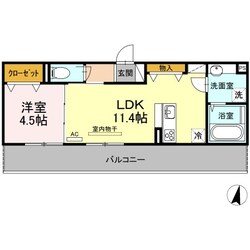 プレリエモンテ唐湊の物件間取画像